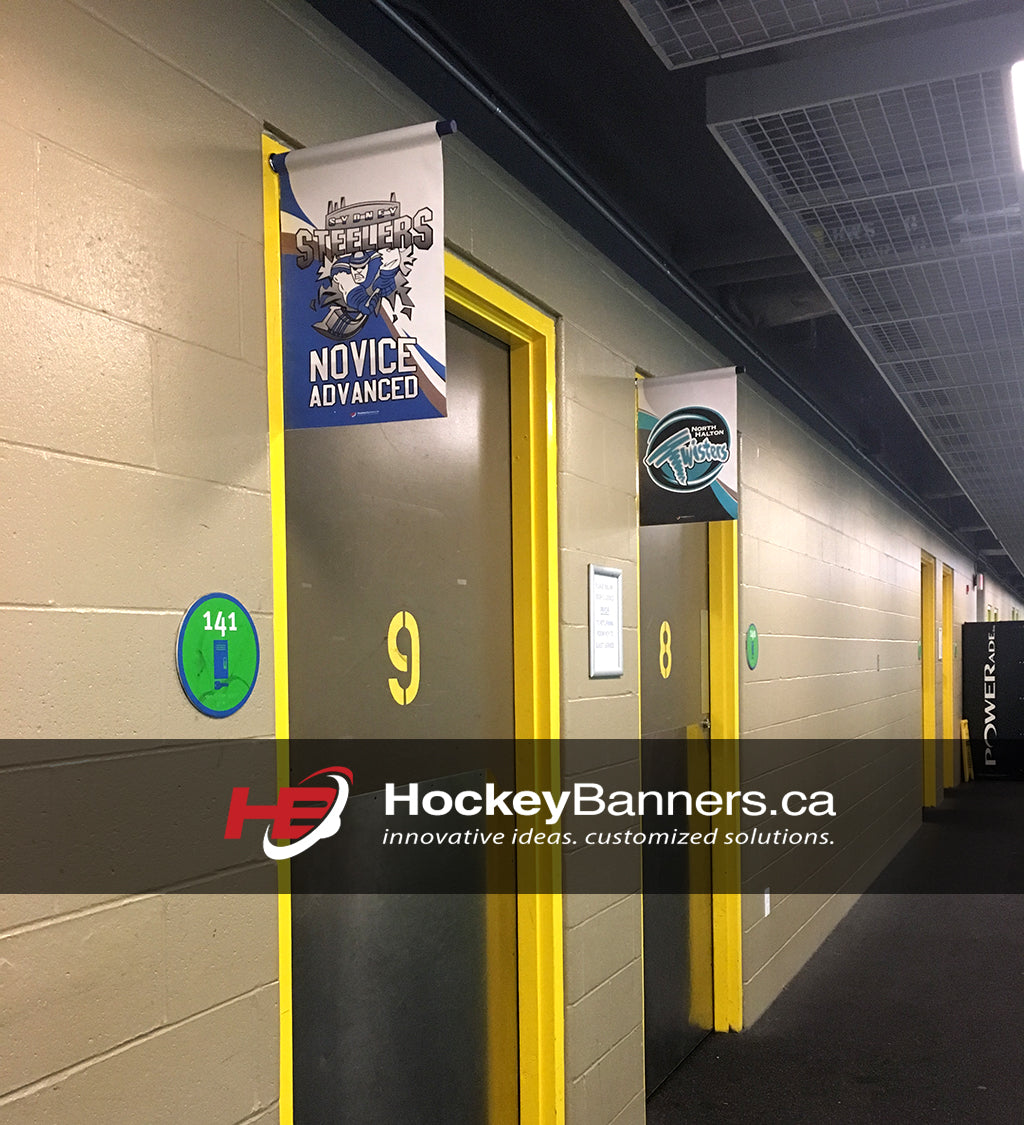 Dressing Room Door Flags Banners Ⓓ – Hockey Banners