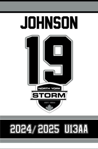 Cutom Rafter Banner Personalized Custom Player Rafter Banners – Hockey Banners