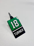 Custom Personalized Hockey Bag Tag (single use)