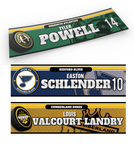 Player Locker Stall Name Bar Magnets and Stickers